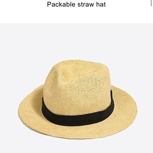 J crew factory straw hat